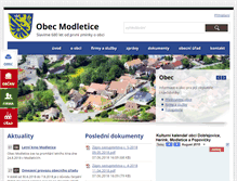 Tablet Screenshot of modletice.cz